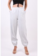 Pantaloni Dama Only Onldixie Elasticated Light Grey Melange